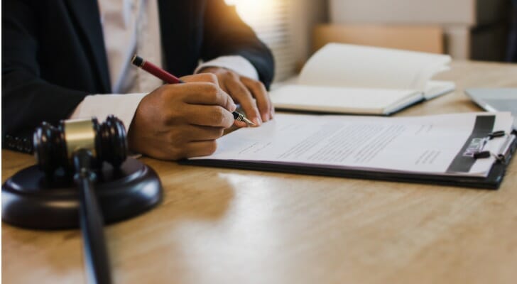 QTIP trust being signed.