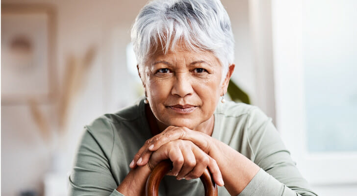 A woman who's decided to retire at 65 with $5 million.