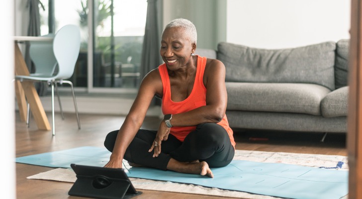 A woman enjoying her retirement, having retired at 70 with $2 million.