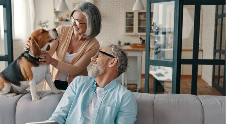 A couple enjoy their retirement at 55 with $1 million.