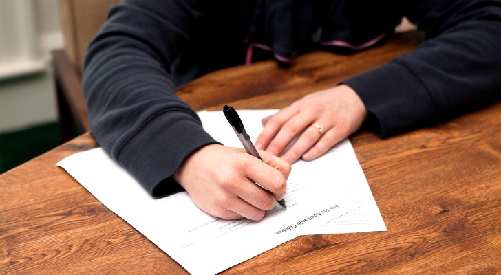 Signing the beneficiary documents