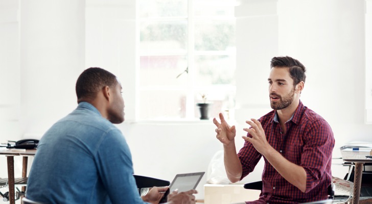 An advisor trying to explain the impact of pretax contributions.