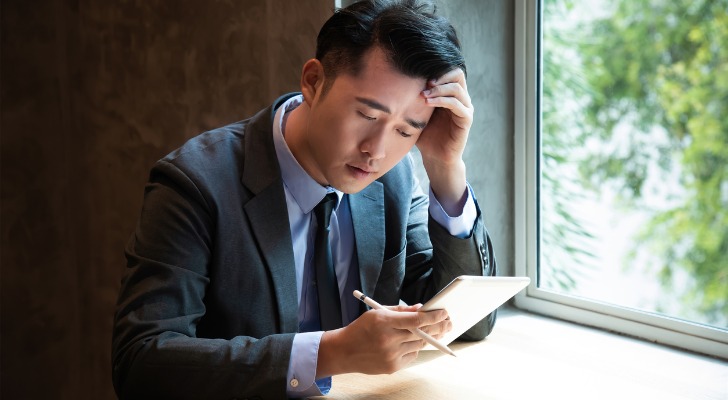 A man trying to figure out what to do with his 401(k) in a down market.
