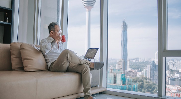 A man who has received a great deal of wealth from inheritance.