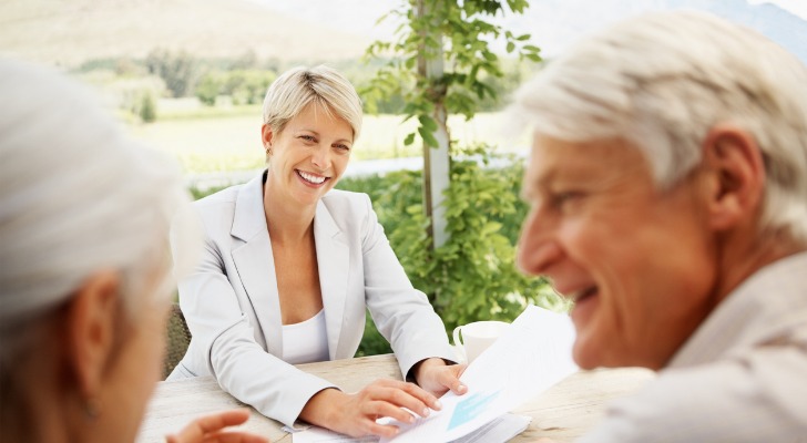 Family members discuss estate planning .