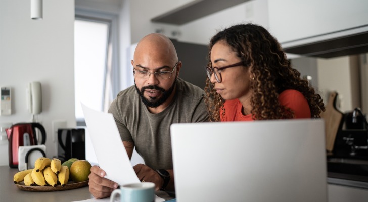 A couple discusses their estate plan.