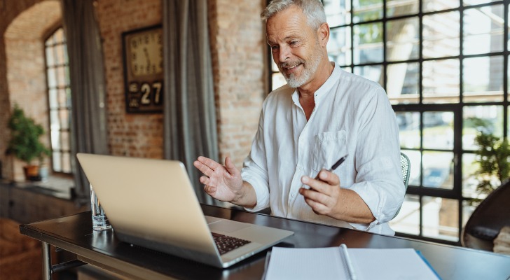 A man trying to determine his tax liability on his retirement income.