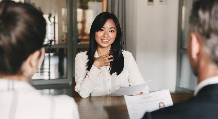 Financial advisors interviewing a potential associate advisor for their firm.