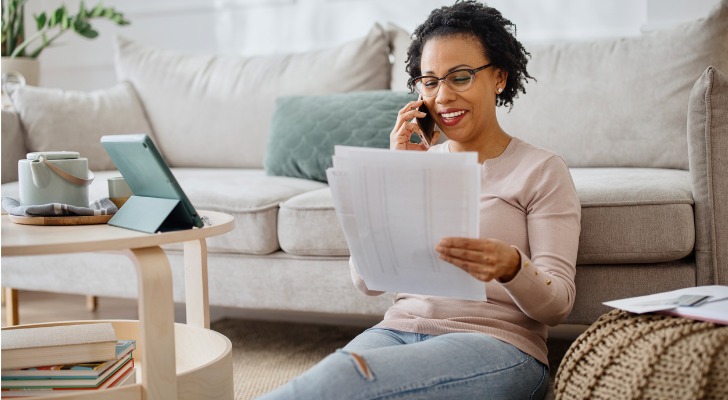 A business owner reviews her taxes for an S Corporation.