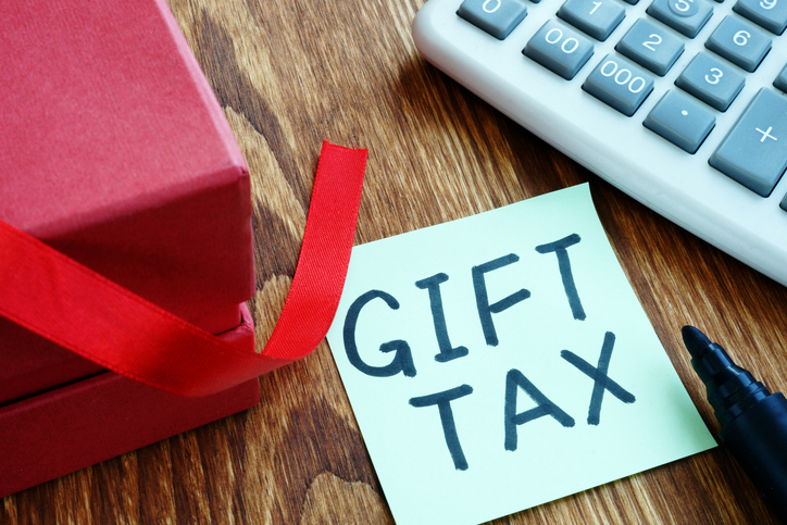 The federal gift tax applies ranges from 18% to 40% but only applies to people who give away $12.92 million (2023) or $13.61 million throughout their lifetime.