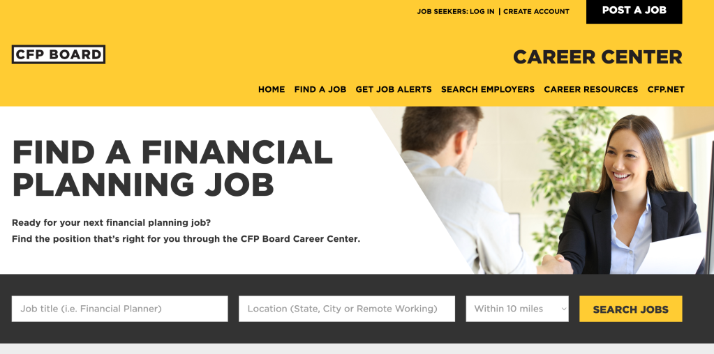 Where to Find Financial Planning Jobs: CFP Board Career Center