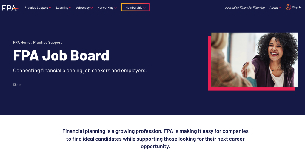 Where to Find Financial Planning Jobs: Financial Planning Association Job Board