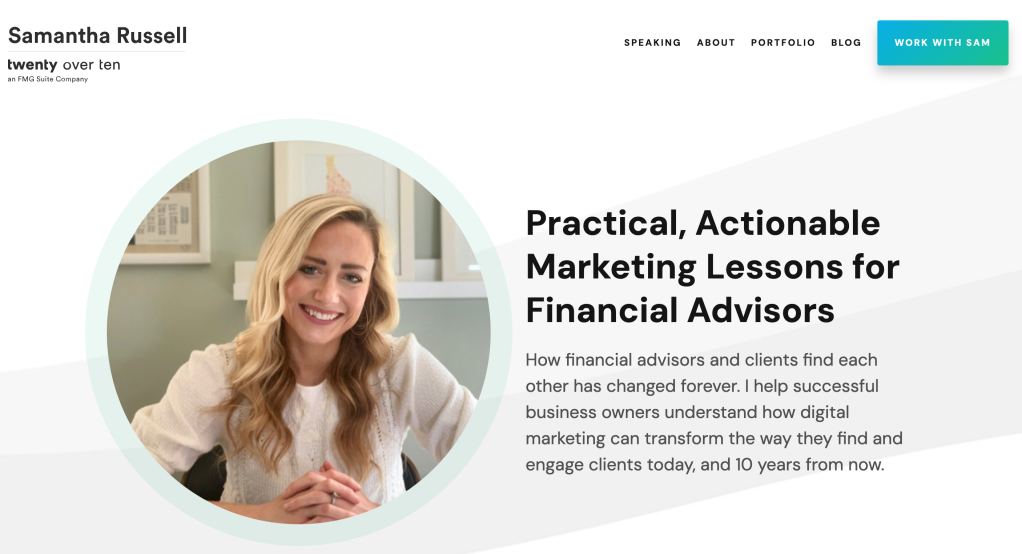 Popular Financial Influencers for Advisors to Follow: Samantha Russell