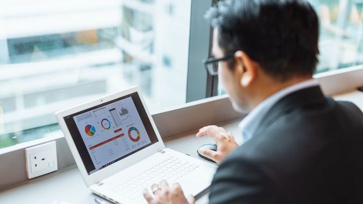 An investor looks over his portfolio returns.