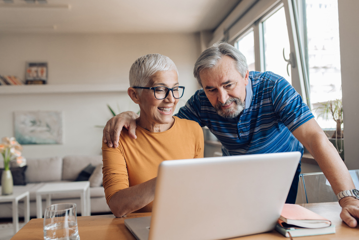 A senior couple researching how a life estate deed works in Florida.