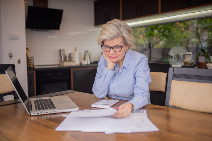A woman reviewing her estate plan in Florida.