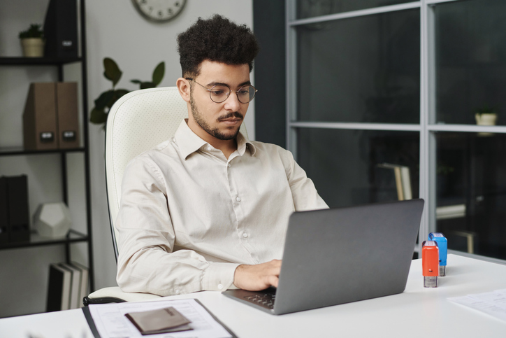 A financial advisor scheduling the Series 65 exam.