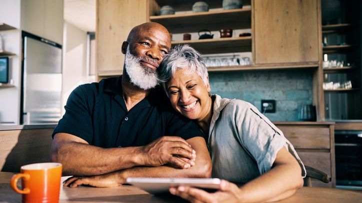 A woman and her husband are relieved to know their annuity payments cover their living expenses.