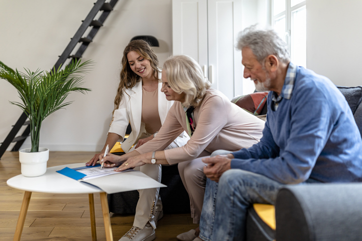 Parents calculating income for child support in Georgia.