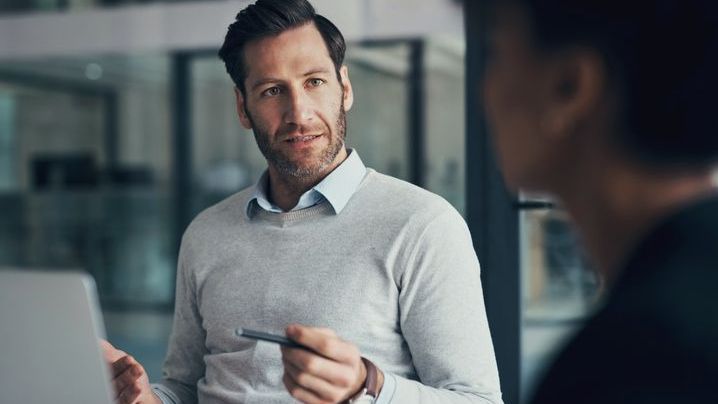 A financial advisor talks to a colleague about cost of equity.