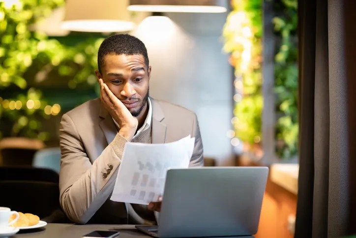 An investor considering the risks of investing in private equity.