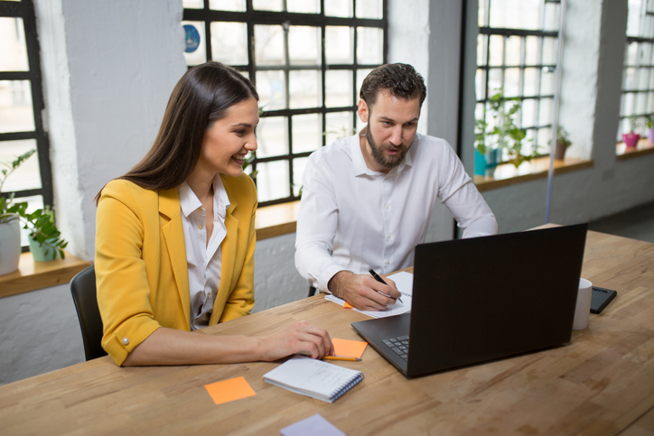 A couple discussing their estate plan in Maine.