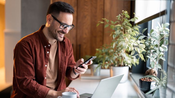 A man reviews how much he has earned on his CD investments.