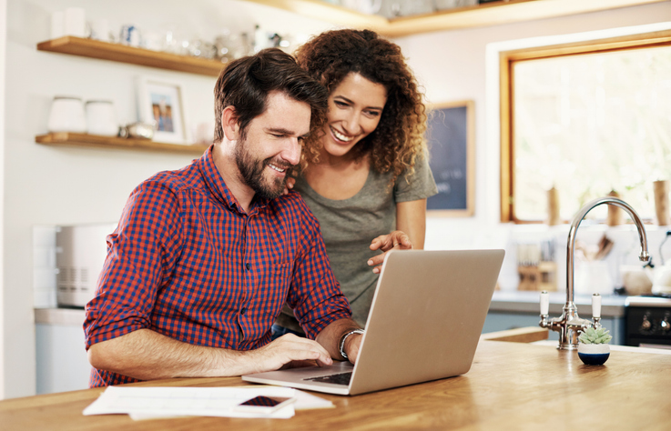 A couple researching how to calculate a bond yield.