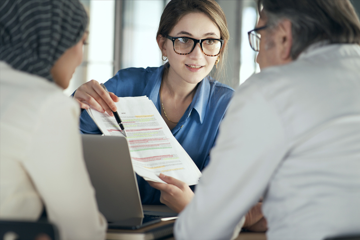 A financial advisor working on a cost segregation study for clients.