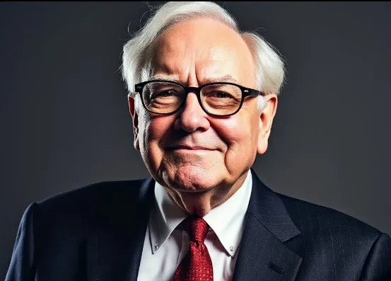 Portrait of Warren Buffett.
