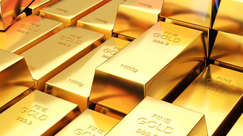 An image of gold bars.