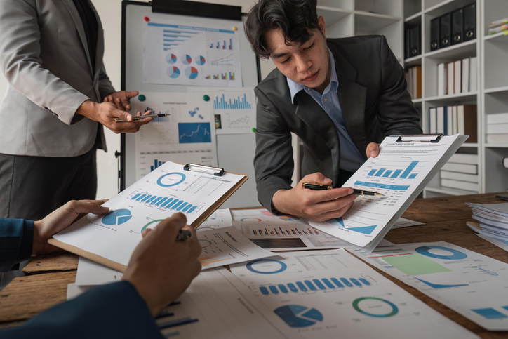 Financial advisors working with an outsourced CMO.