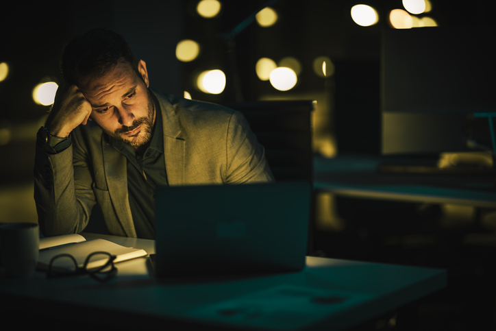 An investor thinking about using an investment management service.