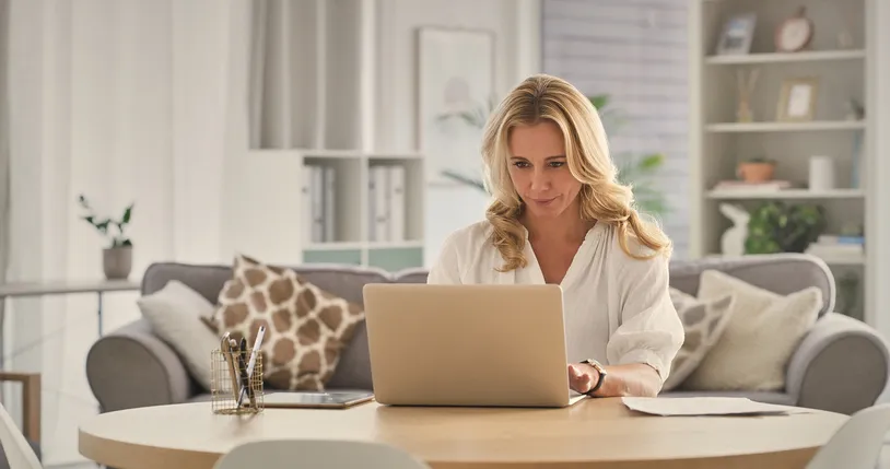 An investor researching low-risk investments.