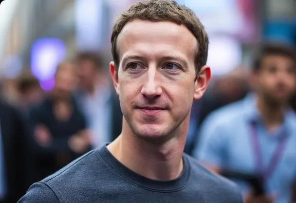 Portrait of Mark Zuckerberg.