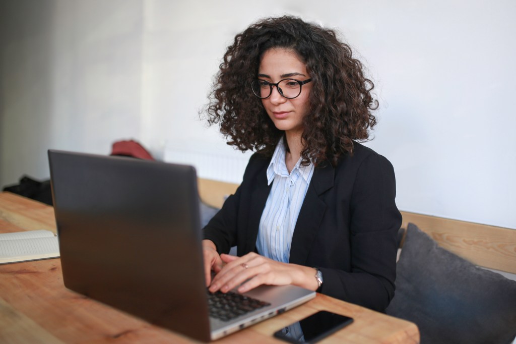 An investor diversifying her portfolio.