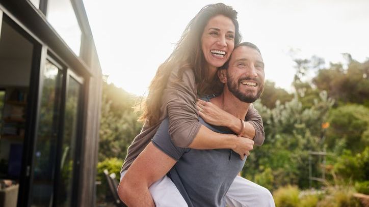 A couple who recently achieved financial independence.