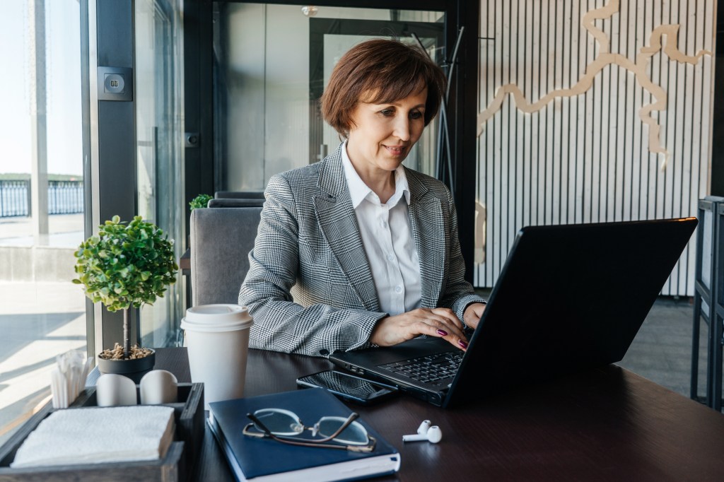 An investor reviews her portfolio.