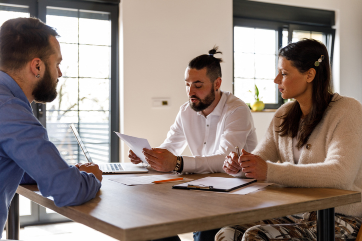 A financial advisor explaining how clients could use mid-cap stocks in their portfolio.