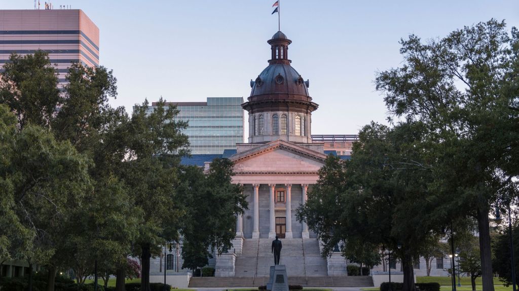 The South Carolina State House in Columbia, South Carolina.