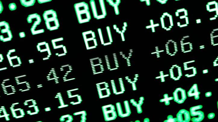 A stock data trading screen.