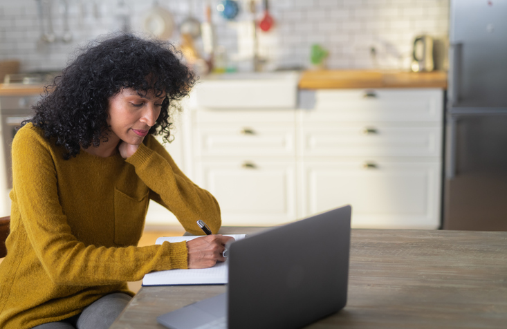 A woman comparing key differences between bypass and marital trusts.