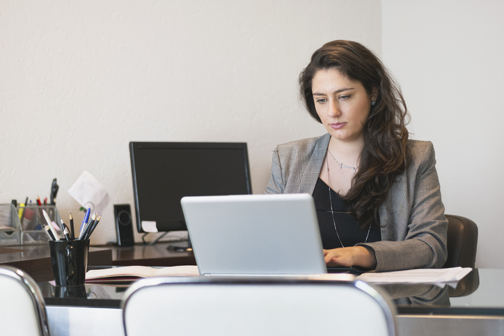 An investor rebalancing her portfolio.