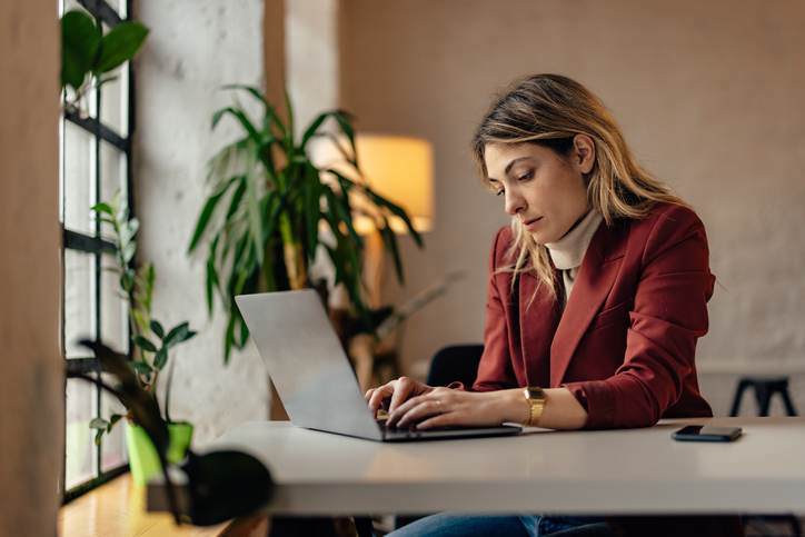 An investor reviews her investment portfolio.