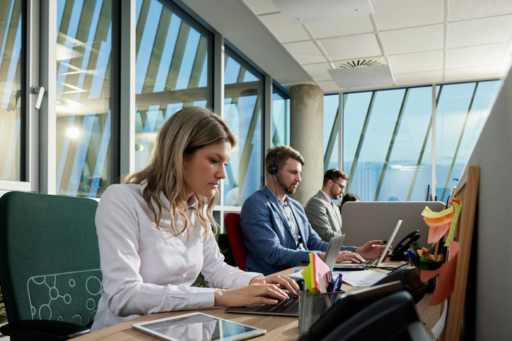 An investor reviews her investment portfolio.