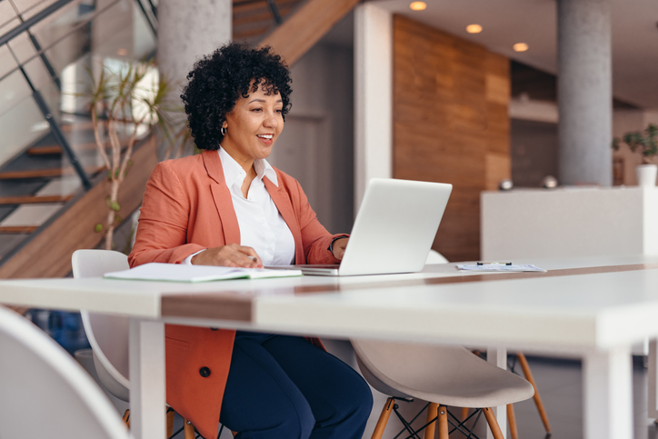 A woman factoring healthcare costs into her retirement plan.