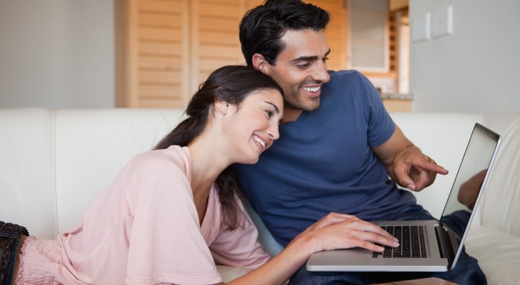 A couple looks for a financial advisor.