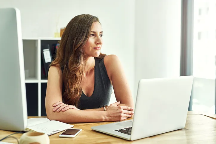 A woman researching how to create a trust fund for her children.