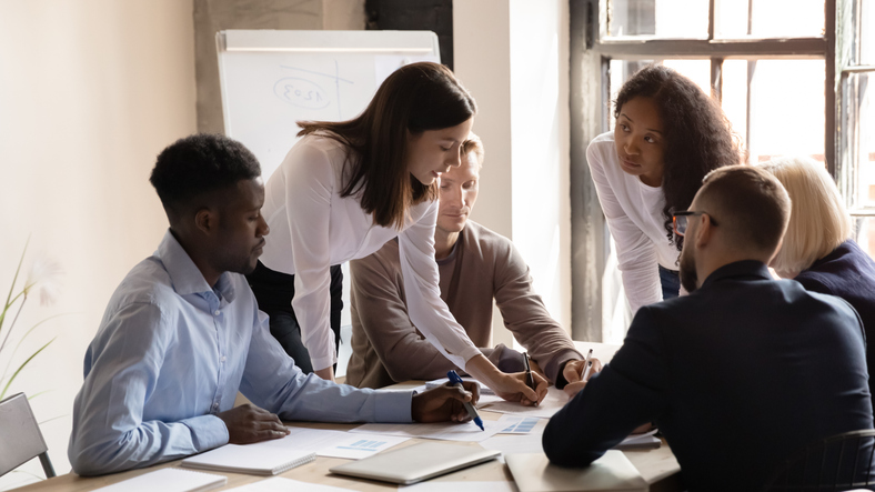 A group of advisors discuss succession planning for their firm.